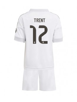 Billige Real Madrid Alexander-Arnold #12 Hjemmedraktsett Barn 2025-26 Kortermet (+ Korte bukser)